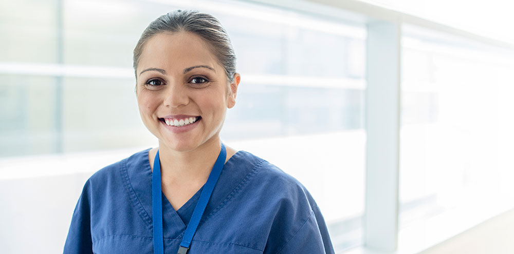 clinical-standards-alt Portrait of nurse in corridor