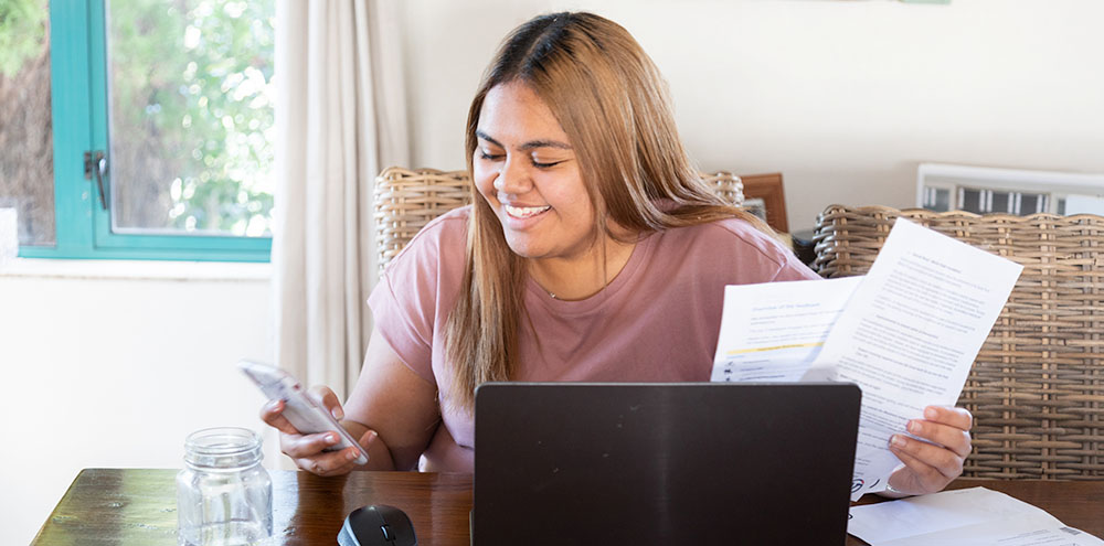 health-insurance Person using laptop